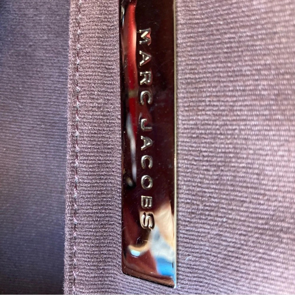 MARC JACOBS Handbag Deep Red Double Pockets Leather Silver Hardware Satchel - Picture 15 of 16